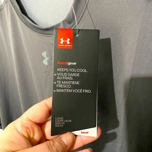 Gray Under Armour Heat Tech Shirt, 2XL